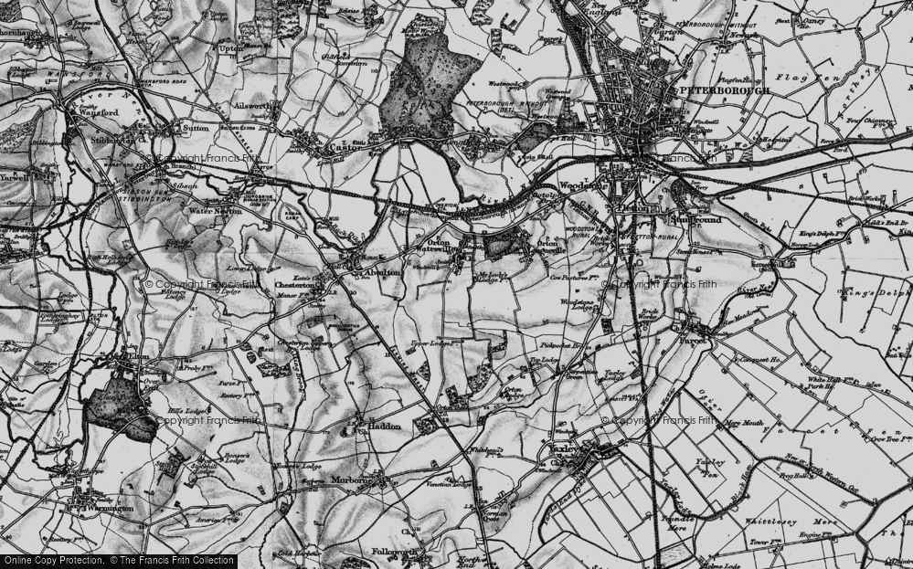 Old Map of Orton Goldhay, 1898 in 1898