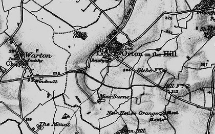 Old map of Orton-on-the-Hill in 1899
