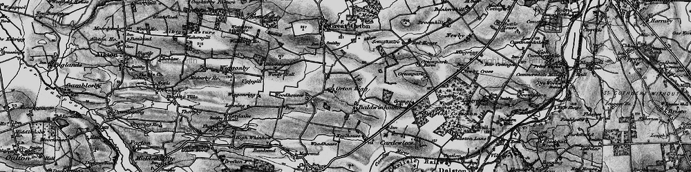 Old map of Orton Rigg in 1897