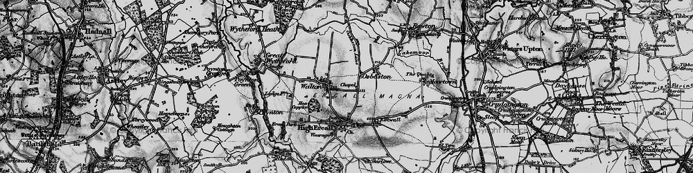 Old map of Osbaston in 1899