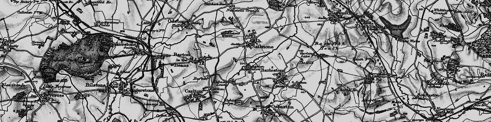 Old map of Osbaston Hollow in 1895