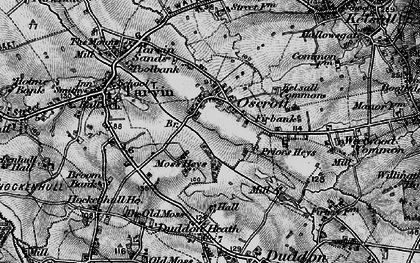 Old map of Oscroft in 1896