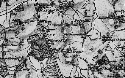 Old map of Osehill Green in 1898
