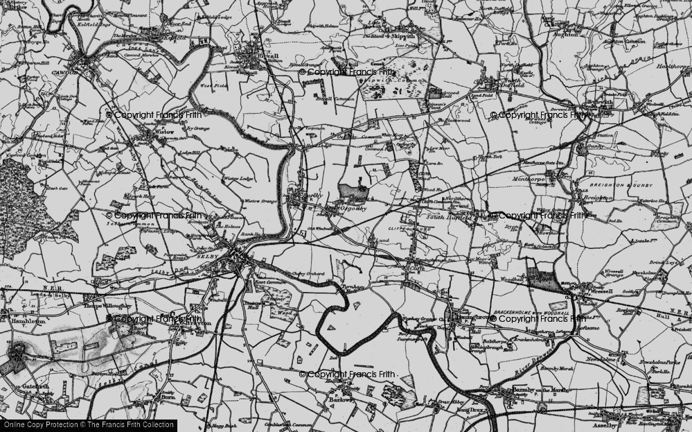 Old Map of Osgodby, 1895 in 1895