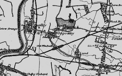 Old map of Osgodby in 1895