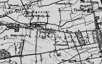 Old map of Osgodby in 1898