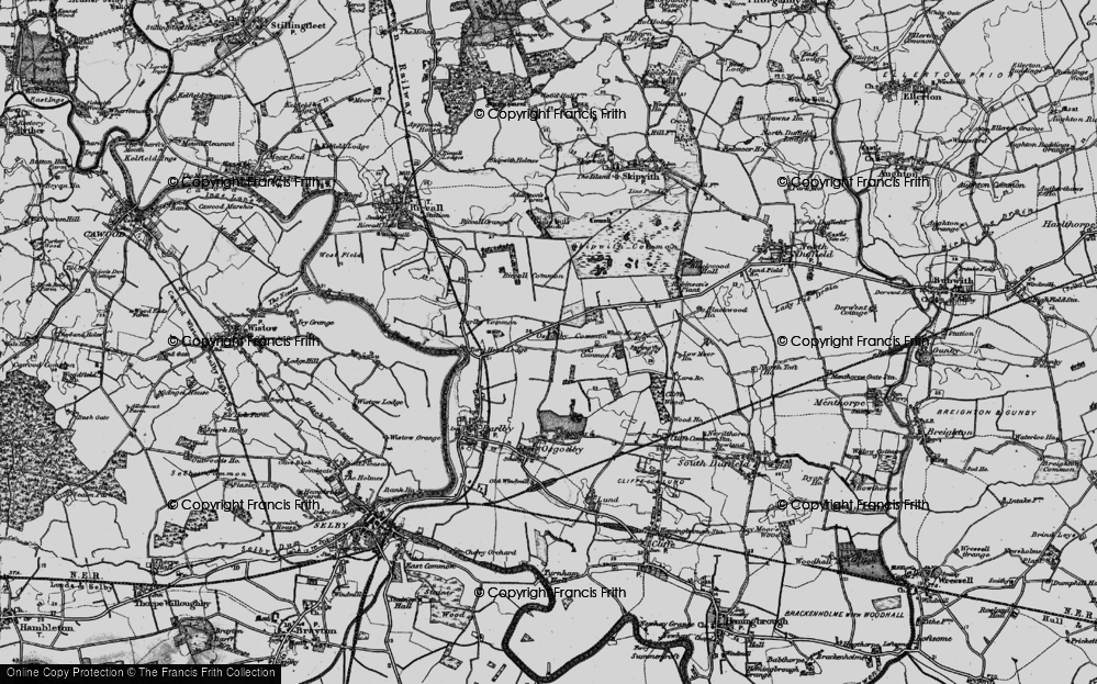 Old Map of Osgodby Common, 1898 in 1898