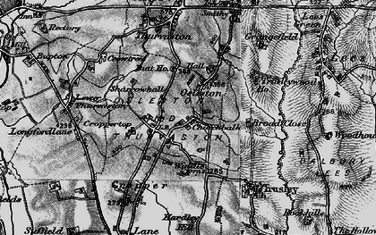 Old map of Osleston in 1897