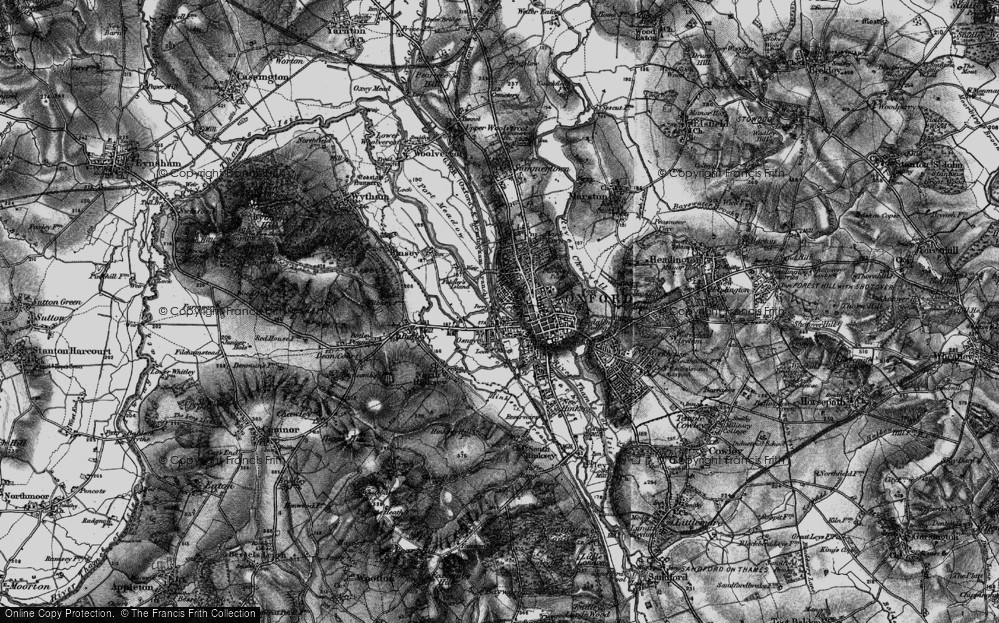 Old Map of Osney, 1895 in 1895