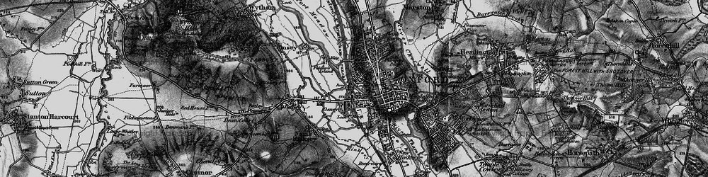 Old map of Osney in 1895