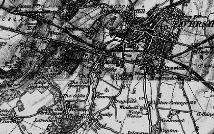 Old map of Ospringe in 1895