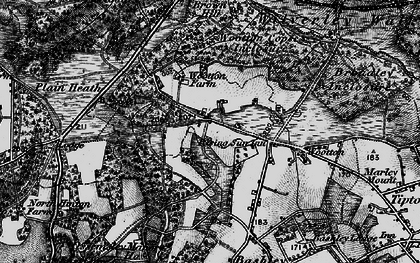 Old map of Brownhill Inclosure in 1895