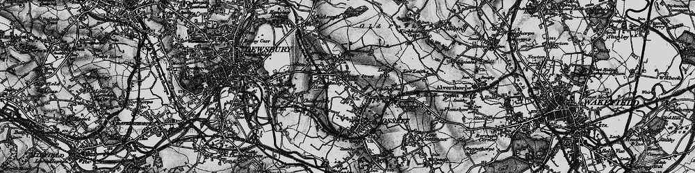 Old map of Ossett Street Side in 1896