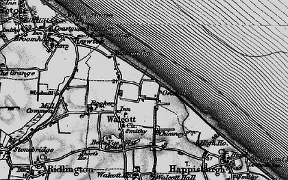 Old map of Ostend in 1898