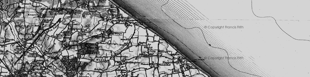 Old map of Ostend in 1898