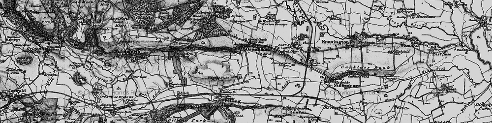 Old map of Oswaldkirk in 1898