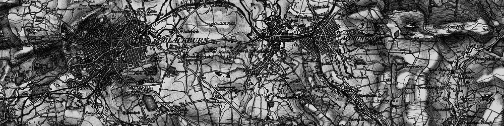 Old map of Oswaldtwistle in 1896