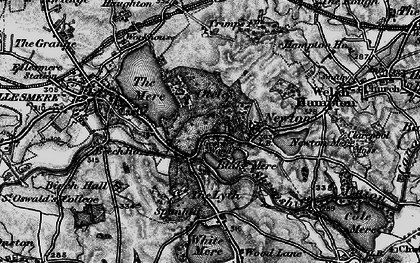 Old map of Oteley in 1897