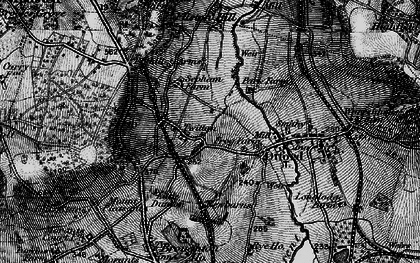 Old map of Otford in 1895