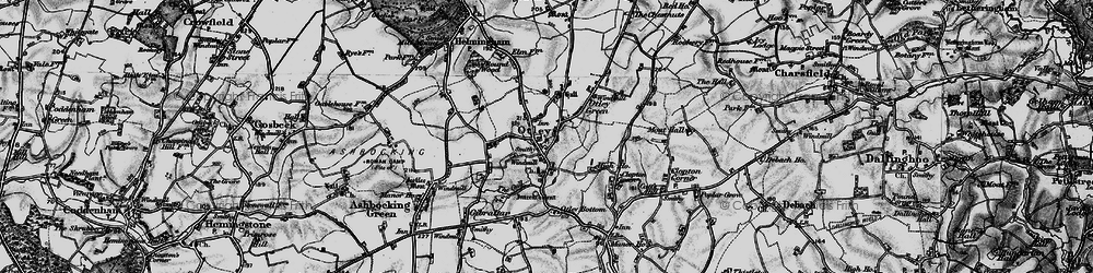 Old map of Otley in 1898