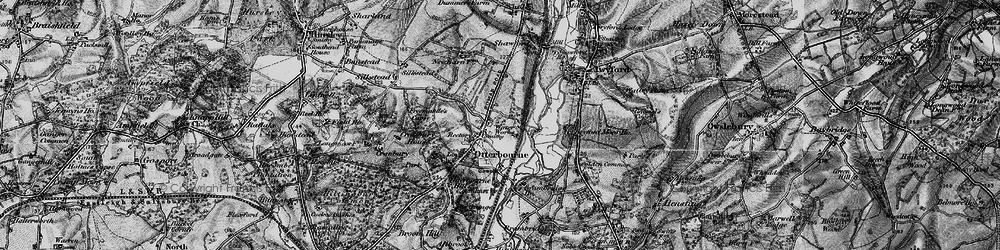 Old map of Otterbourne in 1895