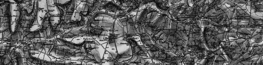 Old map of Brown Down in 1898