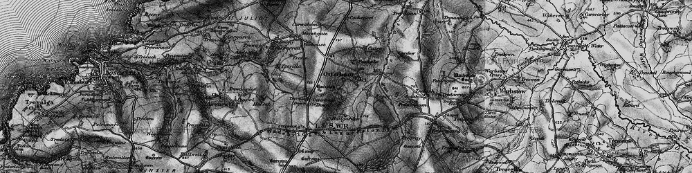 Old map of Otterham in 1895
