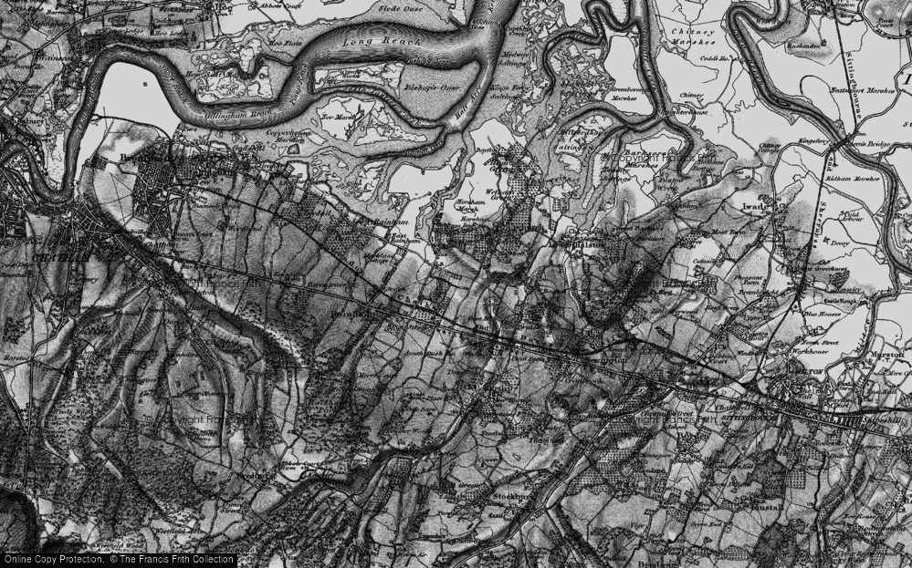Old Map of Otterham Quay, 1895 in 1895
