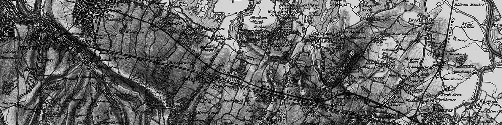 Old map of Otterham Quay in 1895