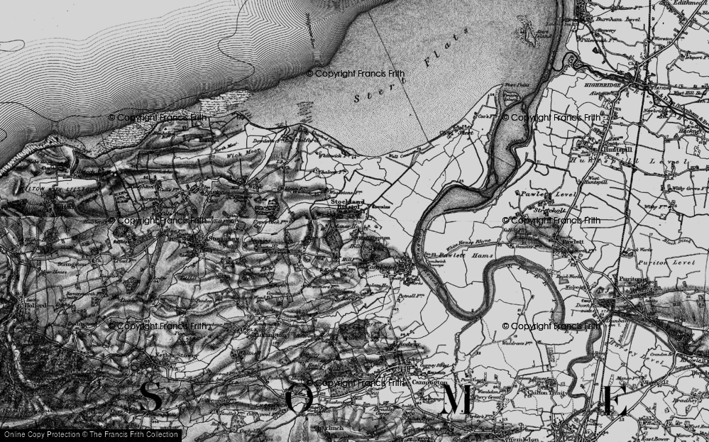 Old Map of Otterhampton, 1898 in 1898