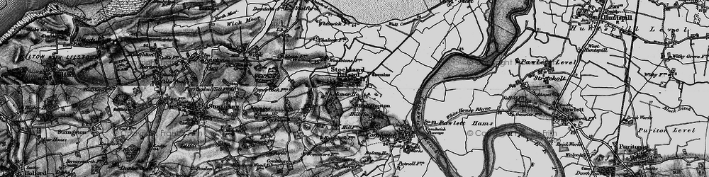 Old map of Otterhampton in 1898