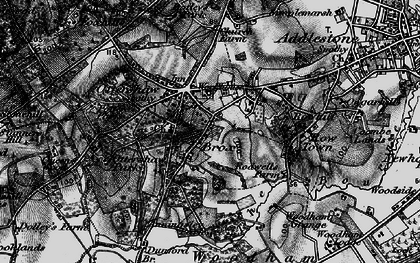 Old map of Ottershaw in 1896