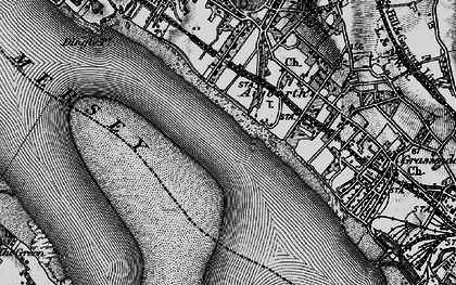 Old map of Otterspool in 1896