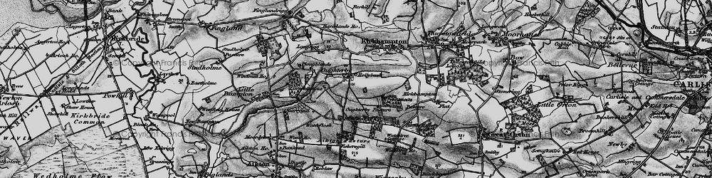Old map of Laverickstone in 1897
