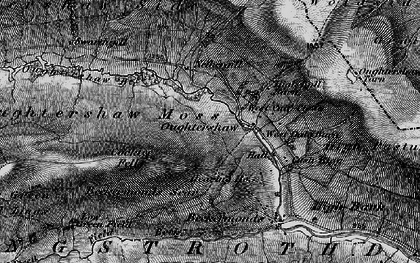 Old map of Beckermonds Scar in 1898