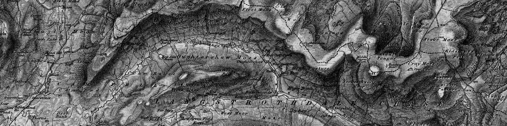 Old map of Beckermonds Scar in 1898