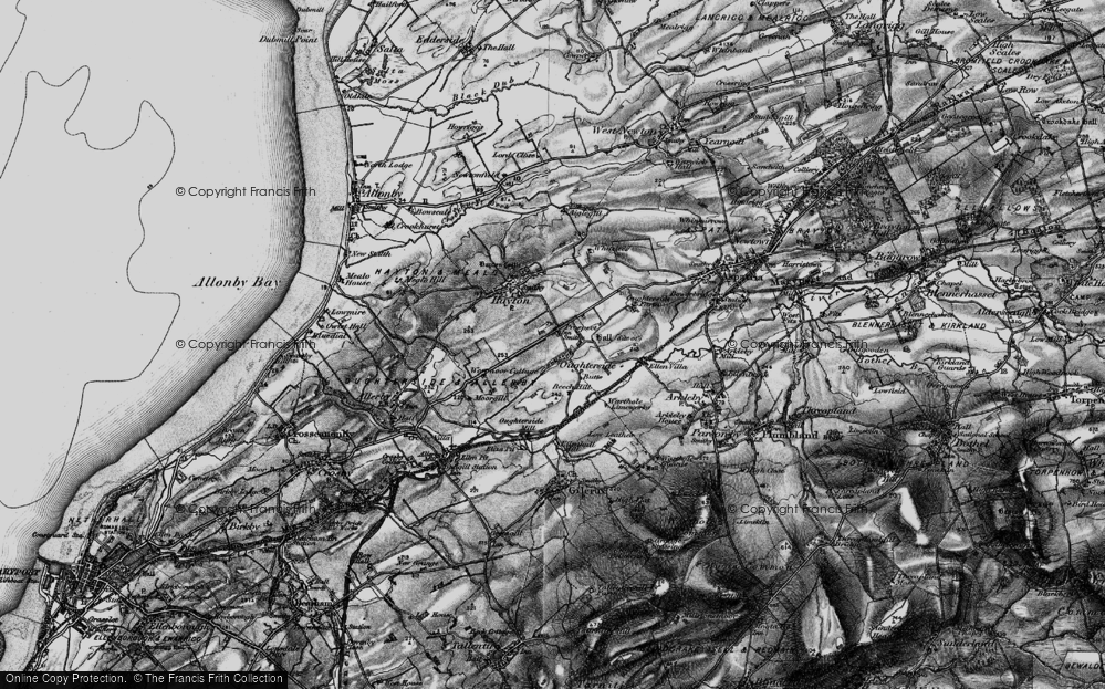 Old Map of Historic Map covering Tilekiln Cott in 1897