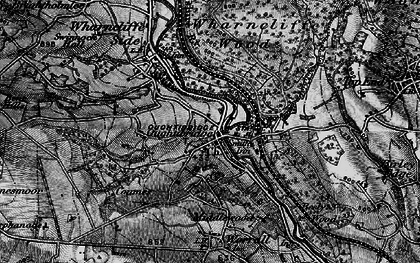 Old map of Oughtibridge in 1896