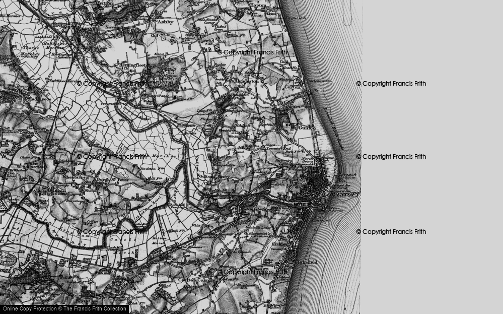 Old Map of Oulton, 1898 in 1898