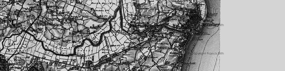 Old map of Burgh St Peter Staithe in 1898