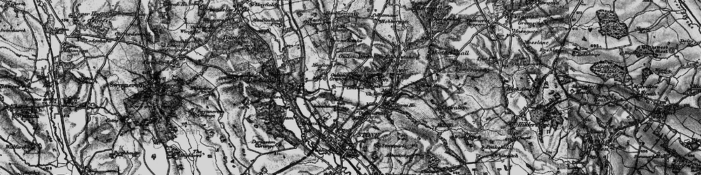 Old map of Oulton Grange in 1897