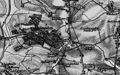 Old map of Ousden in 1898