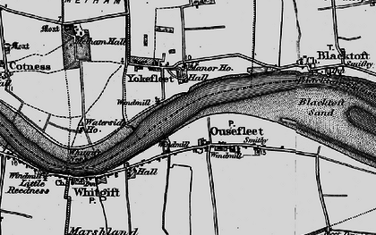 Old map of Ousefleet in 1895