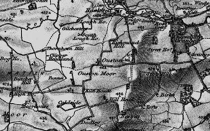 Old map of Ouston in 1897