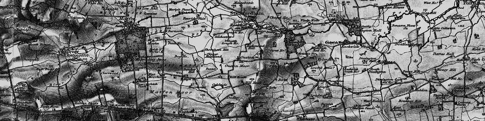 Old map of Ouston in 1897