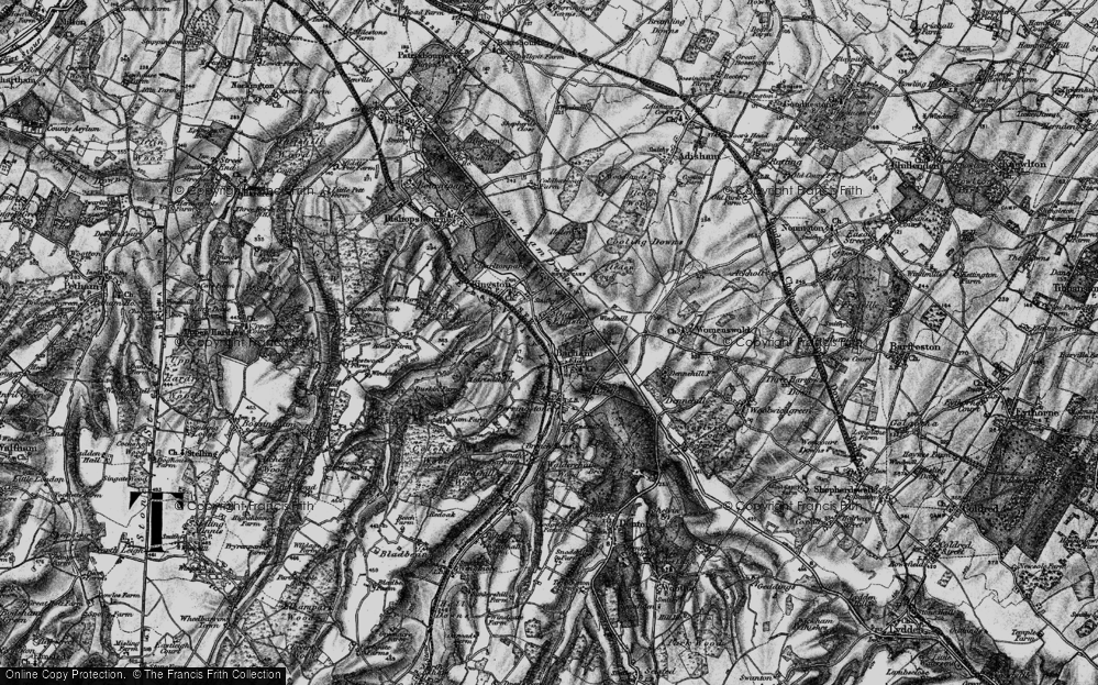 Old Map of Out Elmstead, 1895 in 1895