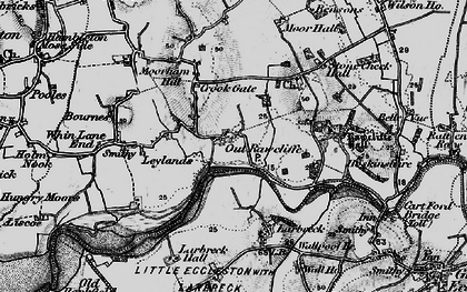 Old map of Out Rawcliffe in 1896