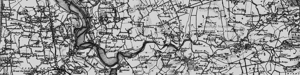 Old map of Out Rawcliffe in 1896