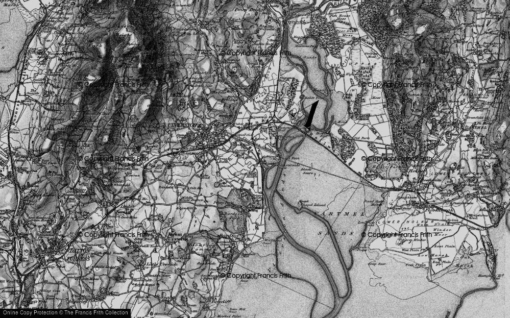Old Map of Historic Map covering Sandhall in 1897