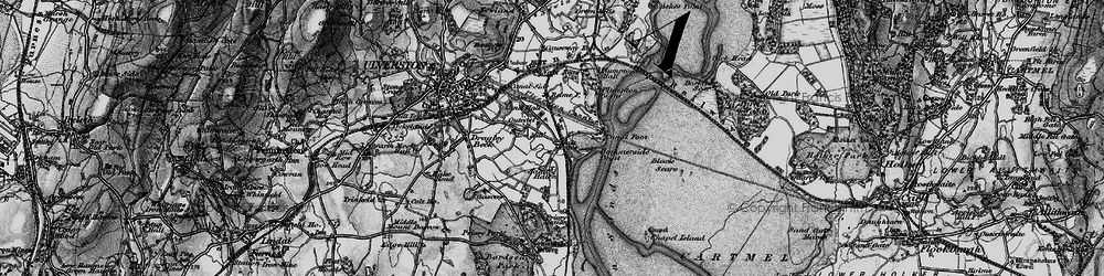 Old map of Sandhall in 1897